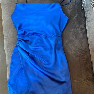Zara Vibrant Blue Mini Dress
